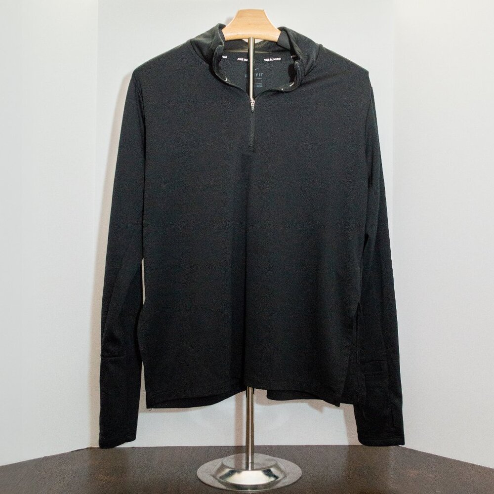 Nike Dri-FIT Running Quarter Zip Pullover Black Women’s Size L